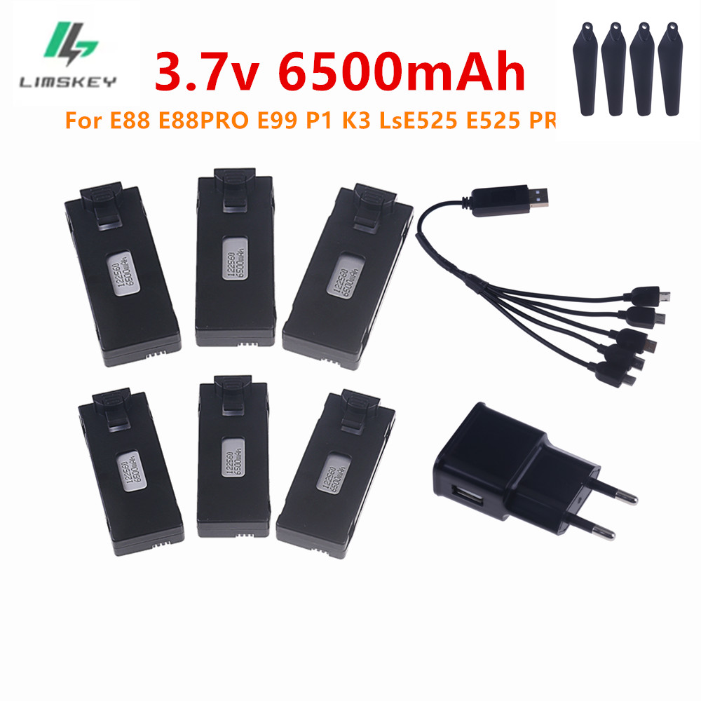 3.7V 6500Mah Lipo Batterij en  - Eachine Drone E58 recensie en prijs